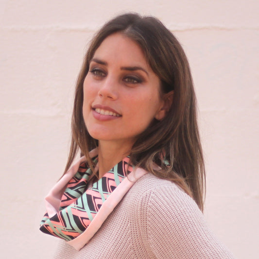 Fular Circular Reversible · ZigZag / Rosa