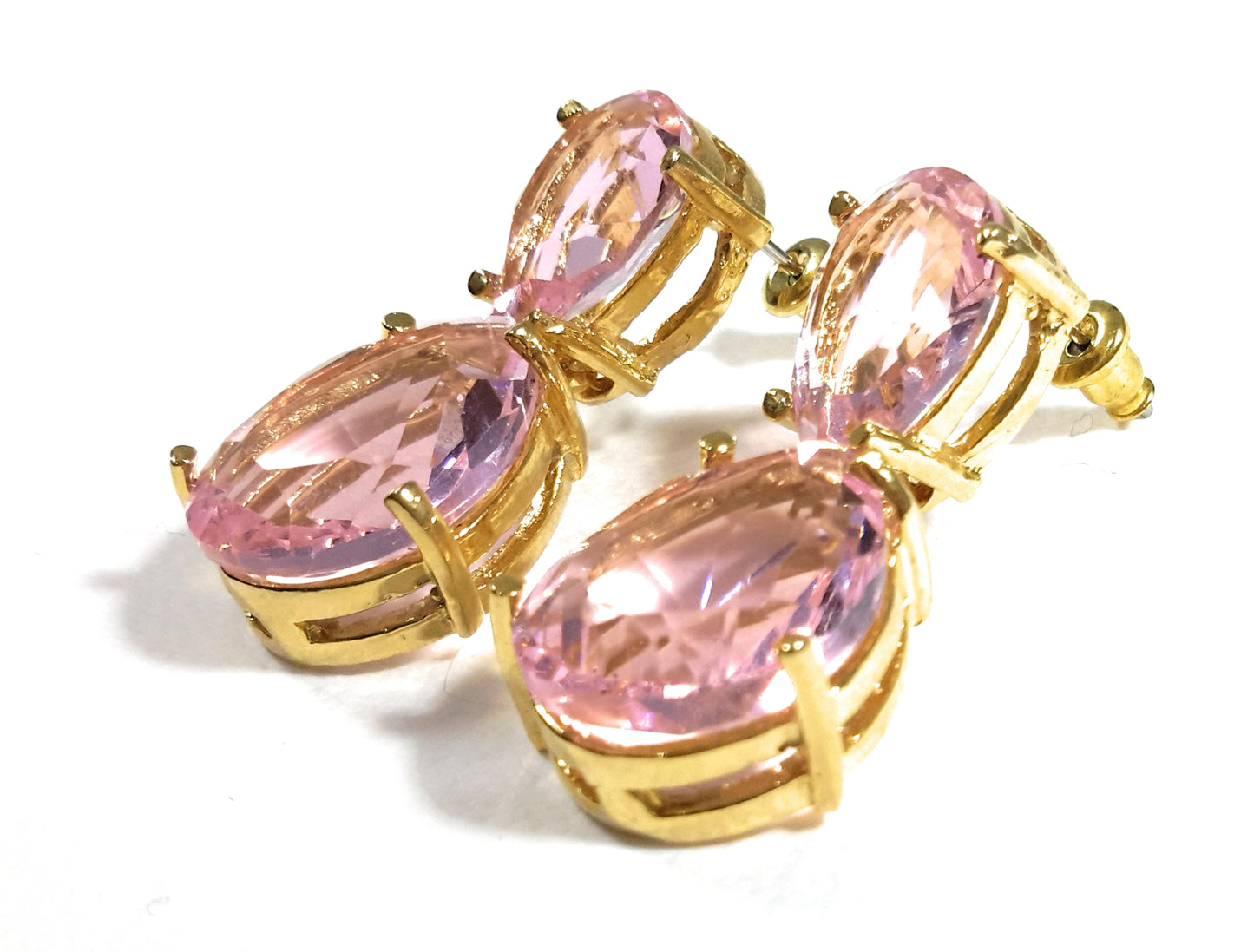 Pendientes Joya 24K · Rosa Claro (última unidad!)