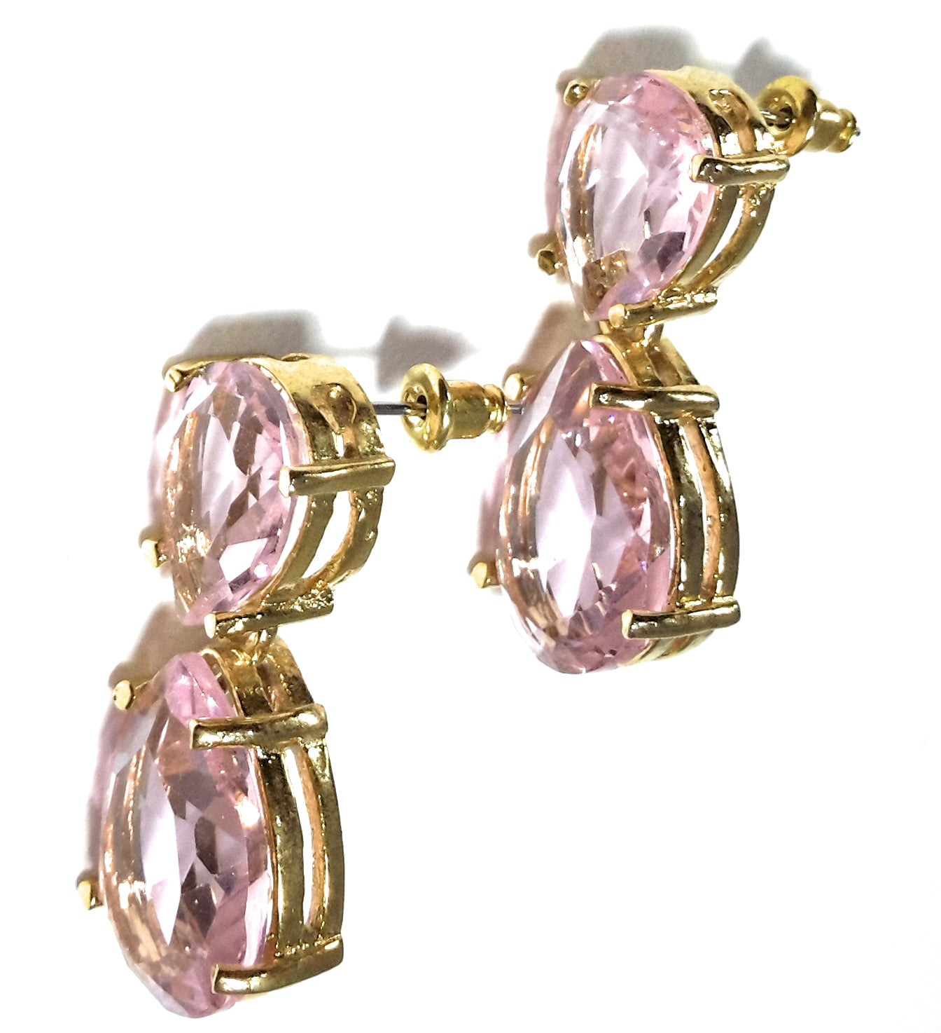 Pendientes Joya 24K · Rosa Claro (última unidad!)