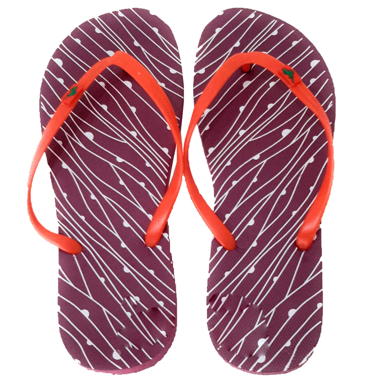 Chanclas de Mujer · Líneas Burdeos T.36-T.40
