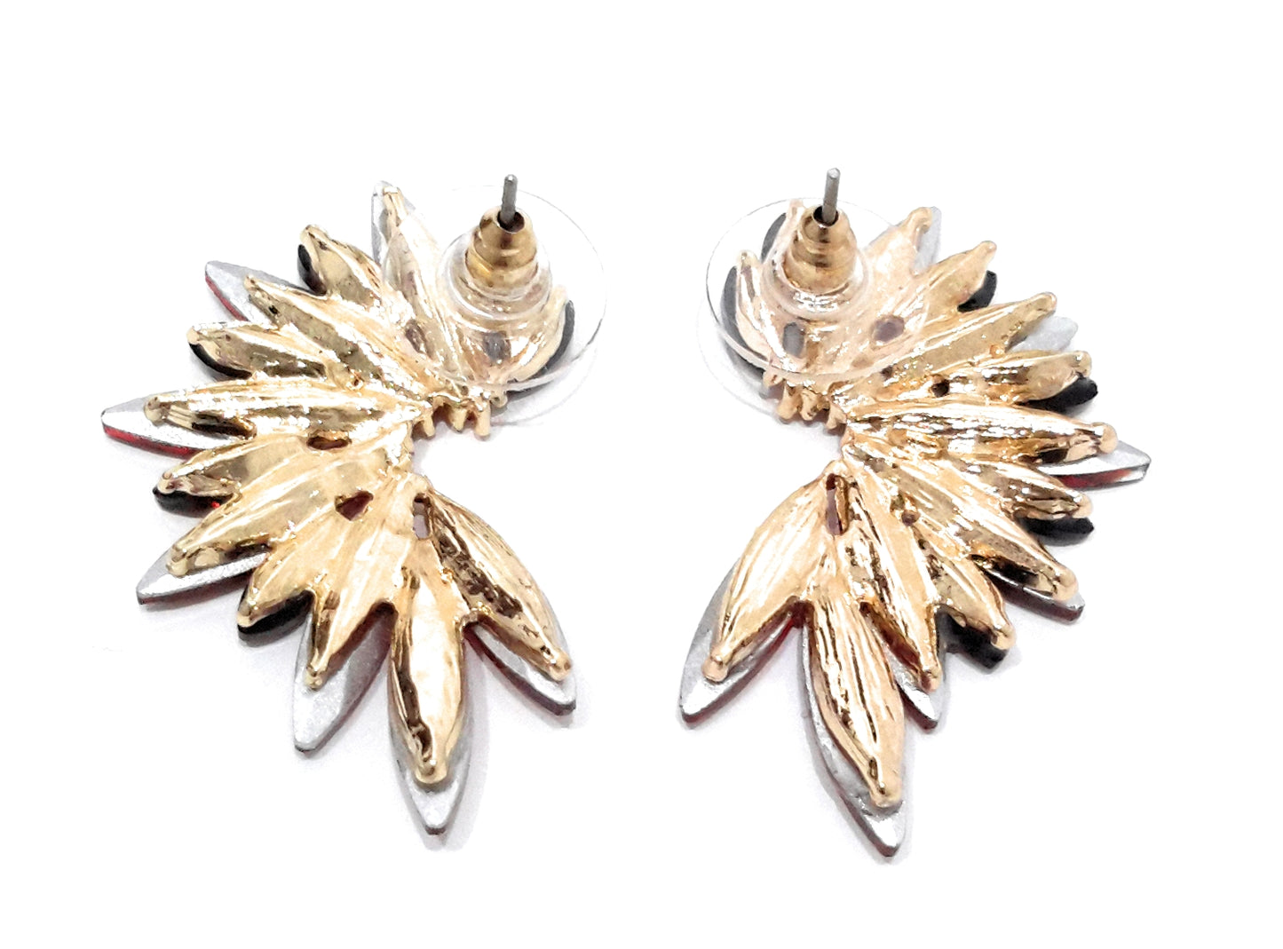Pendientes Cristales Brillantes · Dorado