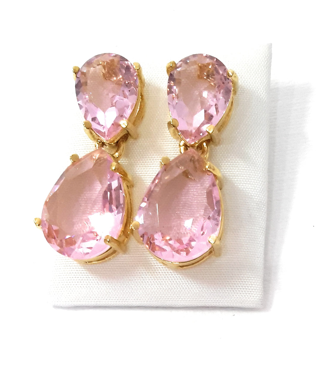 Pendientes Joya 24K · Rosa Claro (última unidad!)