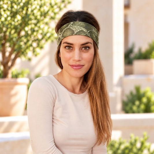 Elastisches Haarband mit Knoten · Schlange