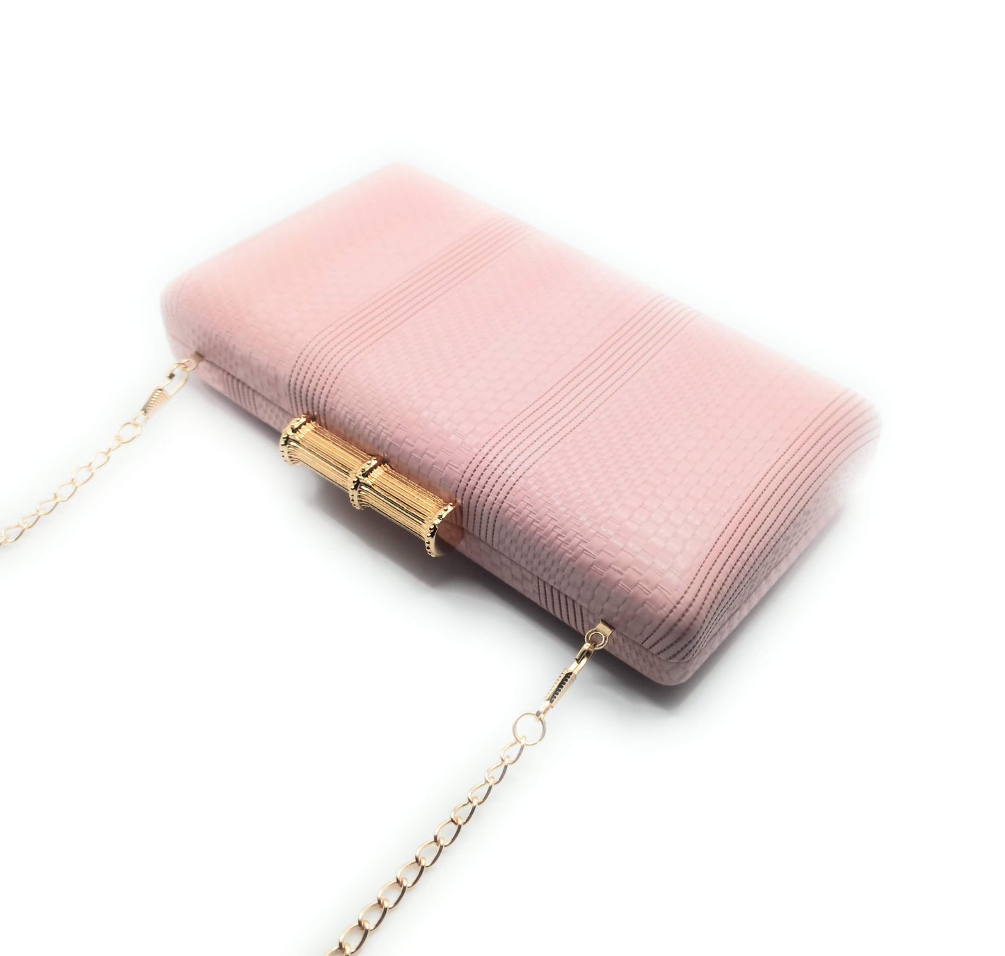 Cartera De Mano Bolso Fiesta Rectangular · Bambú Rosa Claro (últimas unidades!)