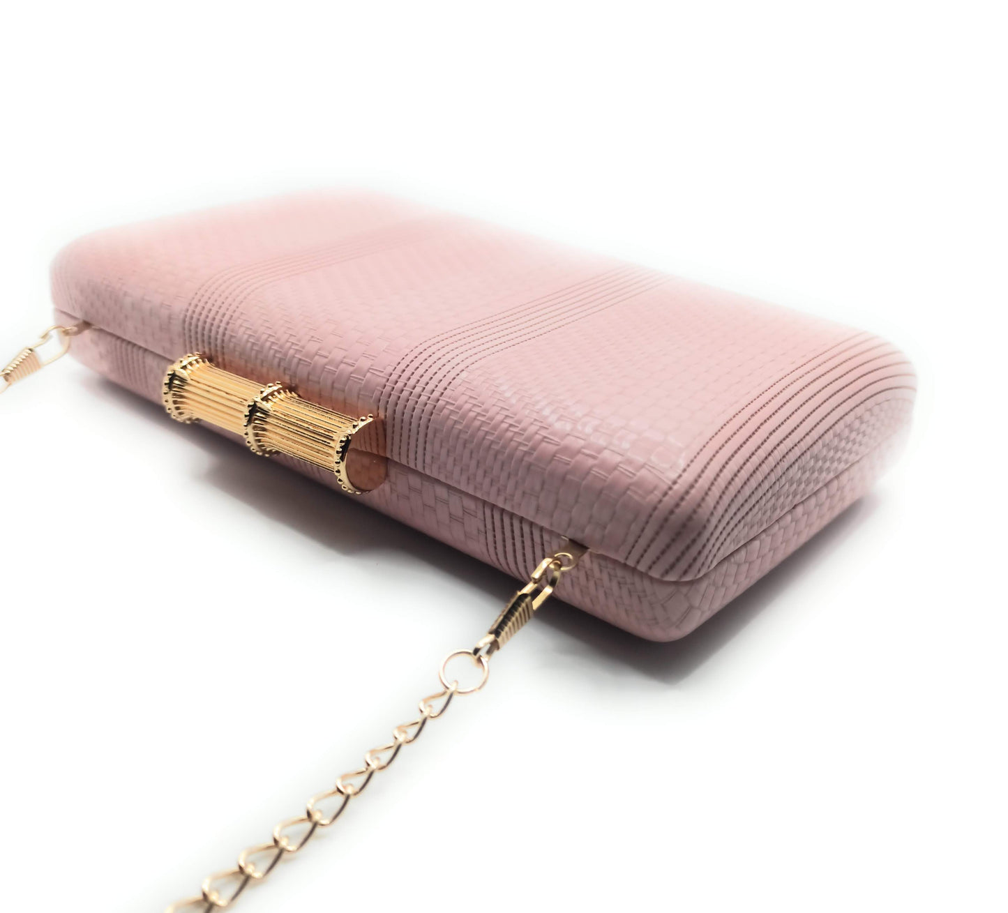 Cartera De Mano Bolso Fiesta Rectangular · Bambú Rosa Claro (últimas unidades!)