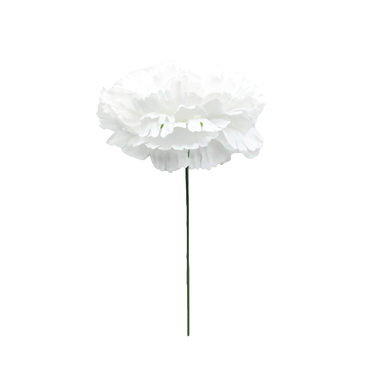 Clavel XL Flor Flamenca Grande Adorno Pelo Mujer · Blanco Ø13cm