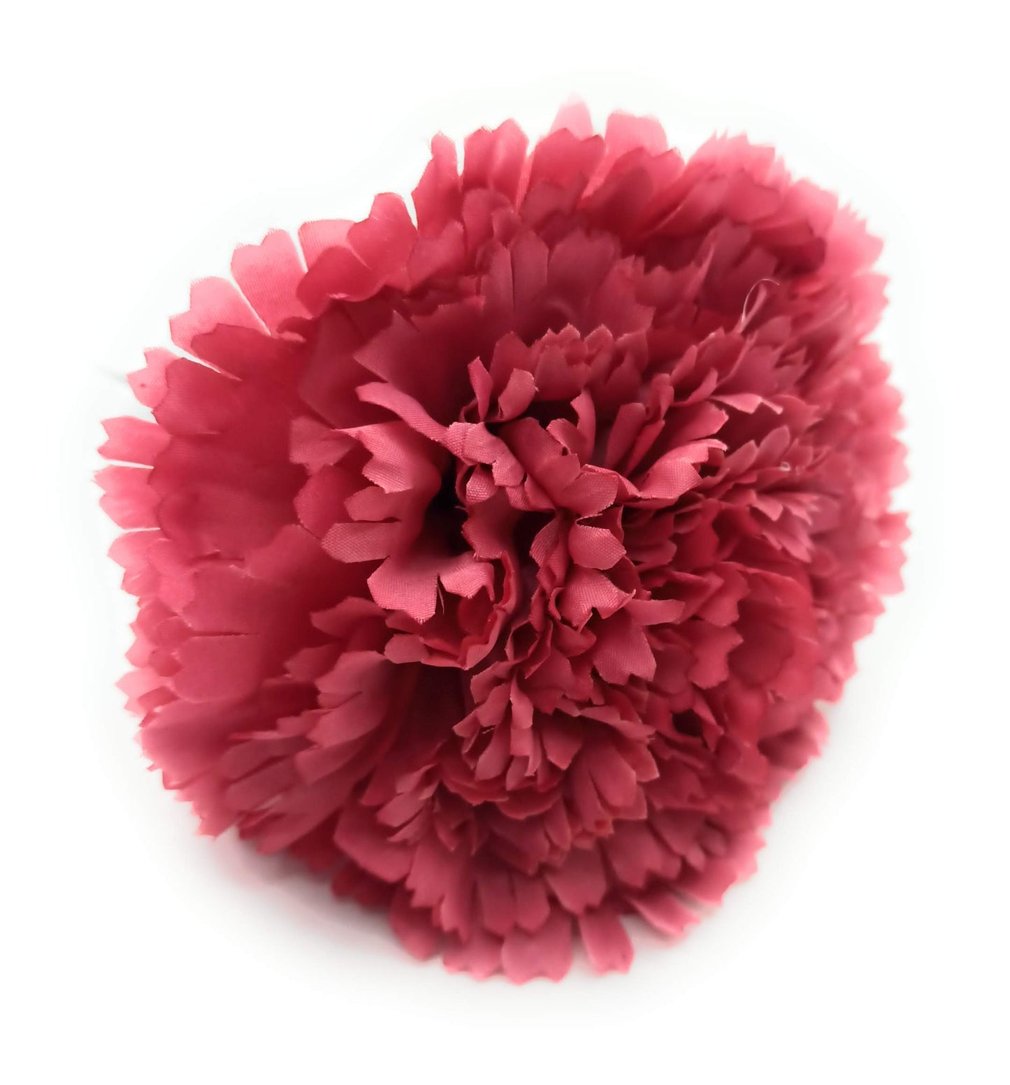 Clavel XL Flor Flamenca Grande Adorno Pelo Mujer · Rosa Guinda Ø13cm