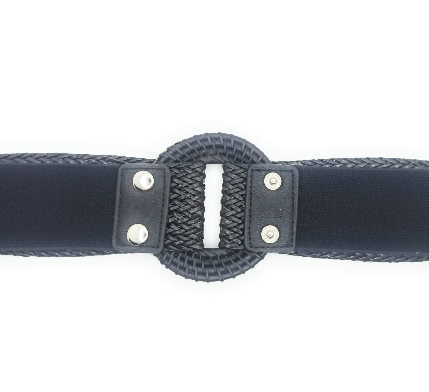 Cinturón Elástico Rafia · Negro
