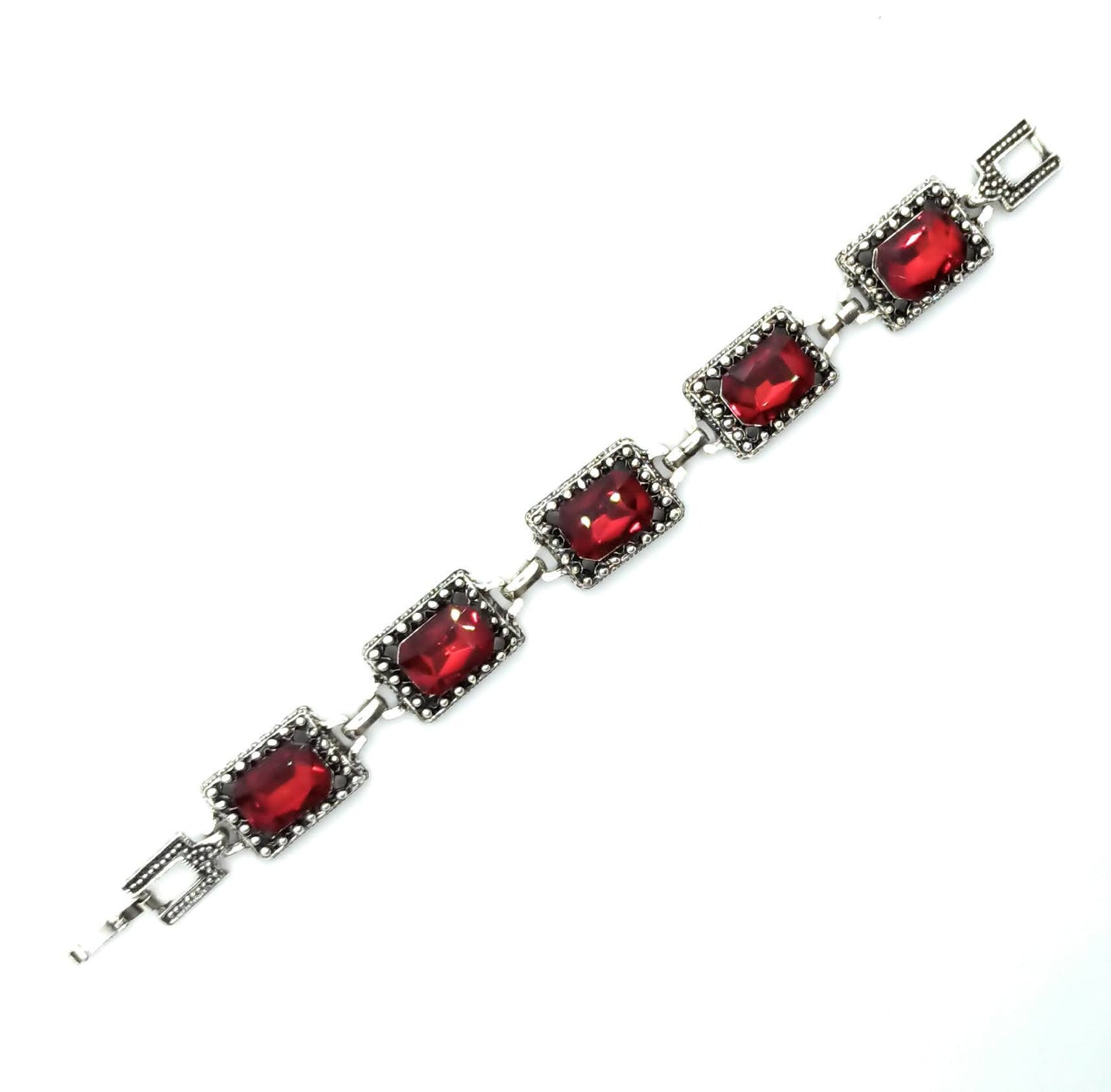 Pulsera Cristales · Rojo