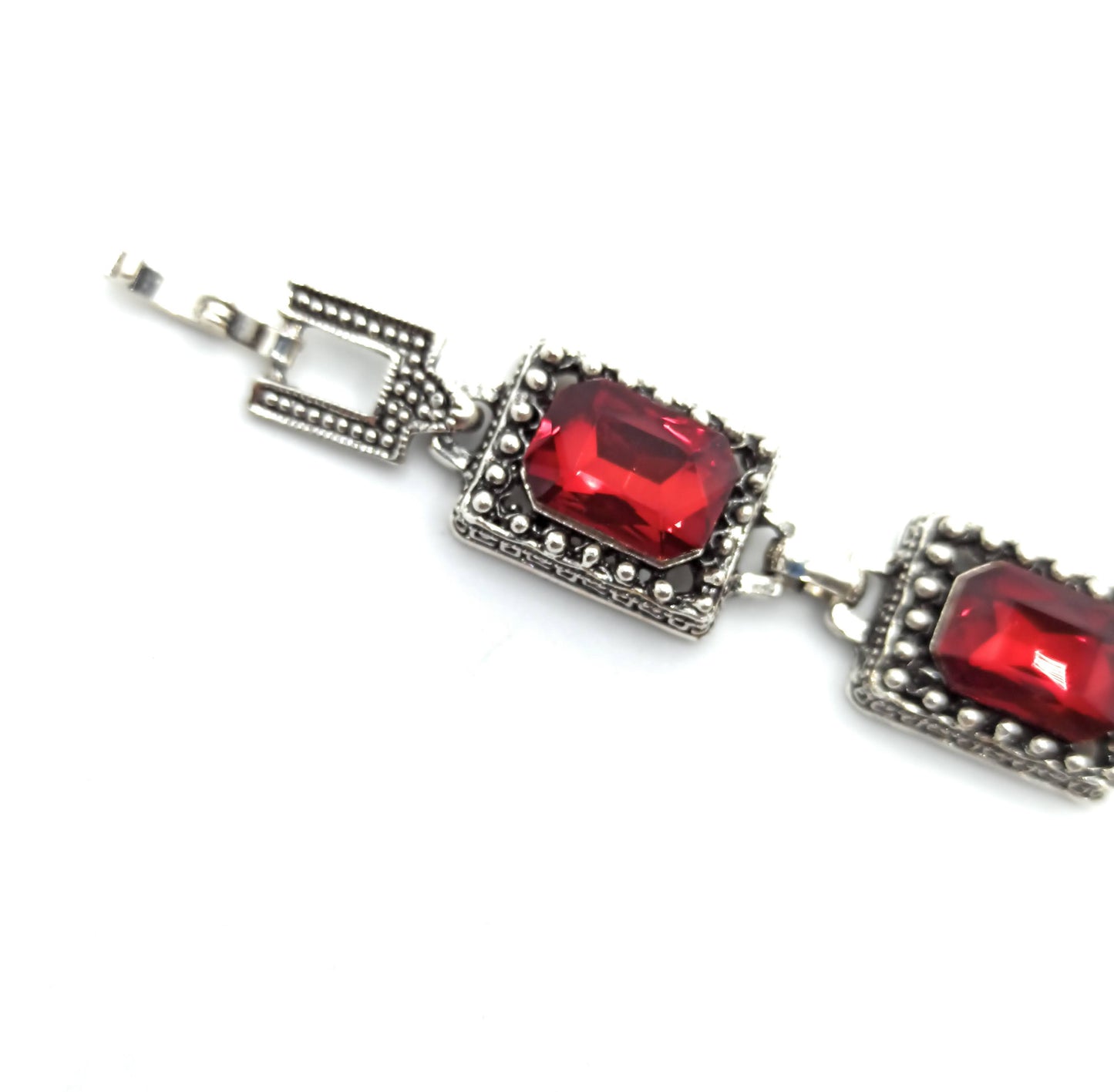 Pulsera Cristales · Rojo