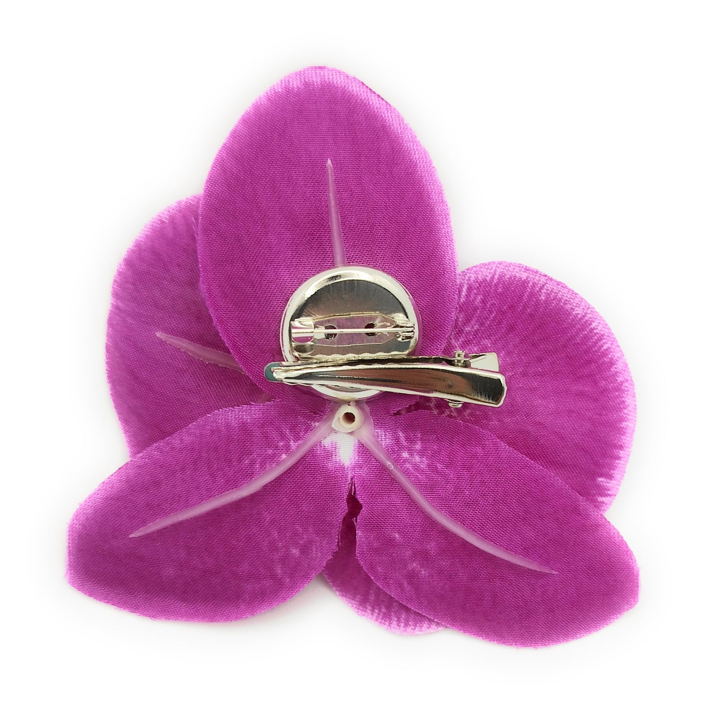 Broche Clip Flamenco Floral · Orquídea Violeta (Talla M)