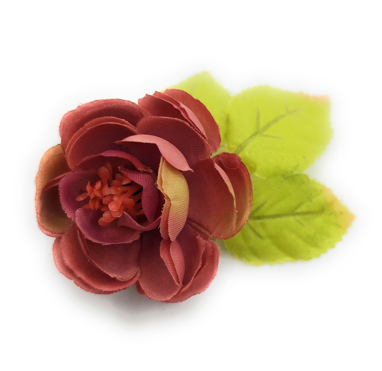 Broche Clip Flamenco Floral · Flor Rosa Viejo (Talla S)