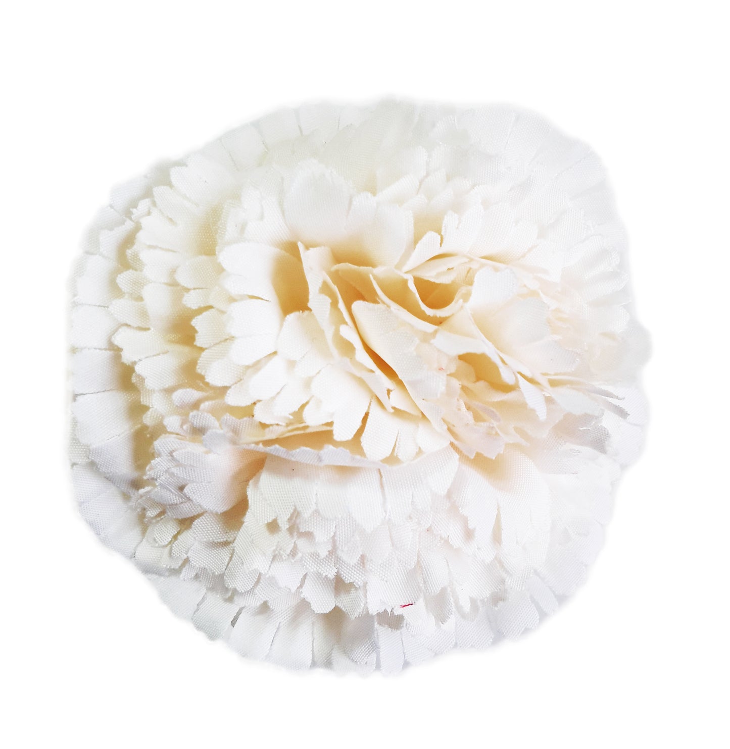 Clavel Flamenco Flor Pelo Ø9cm · Marfil