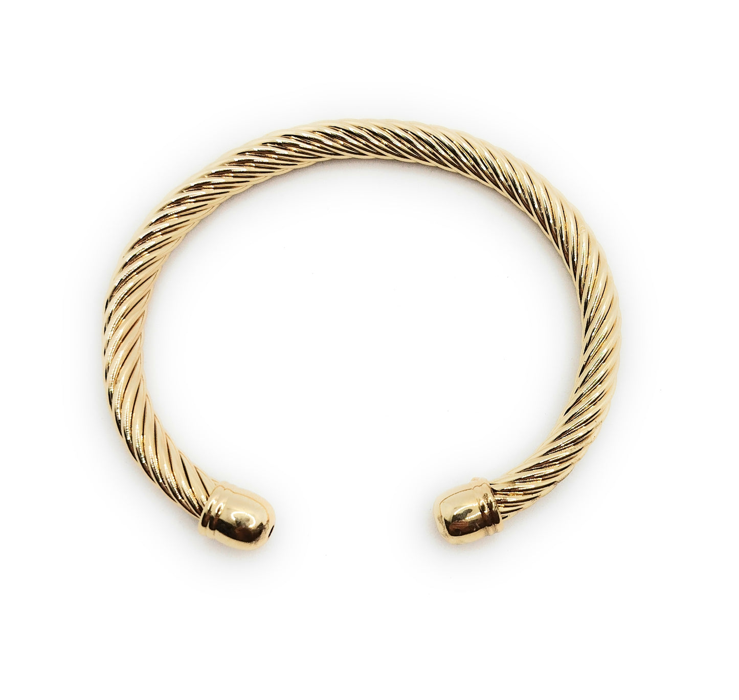 Brazalete Dorado Estilo Cuerda Náutica · Elegancia Atemporal