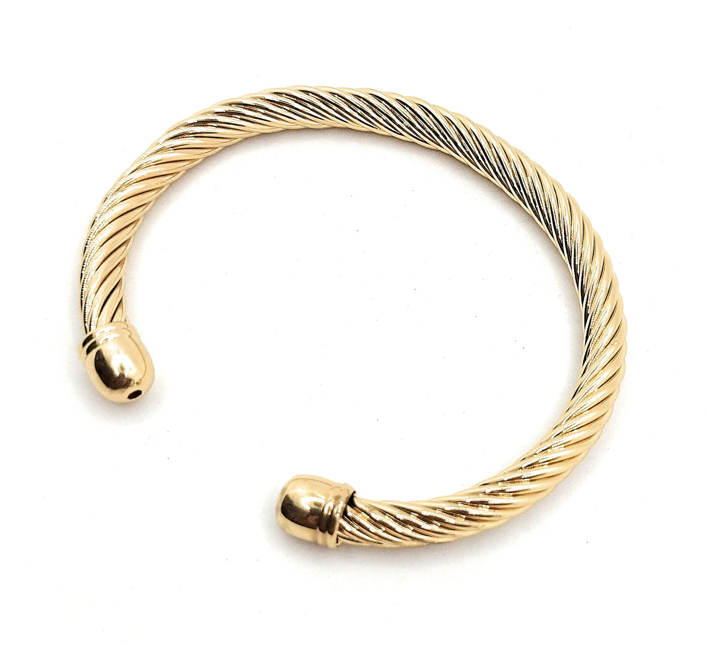 Brazalete Dorado Estilo Cuerda Náutica · Elegancia Atemporal