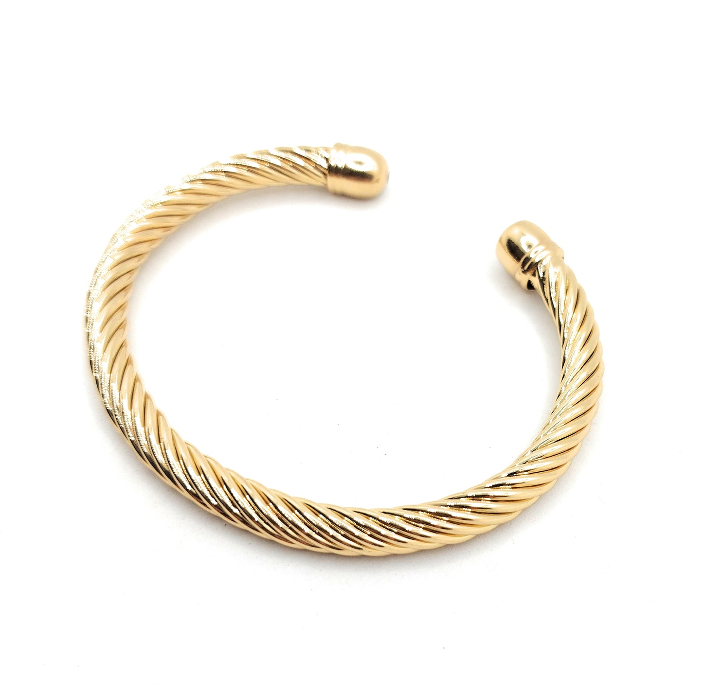 Brazalete Dorado Estilo Cuerda Náutica · Elegancia Atemporal