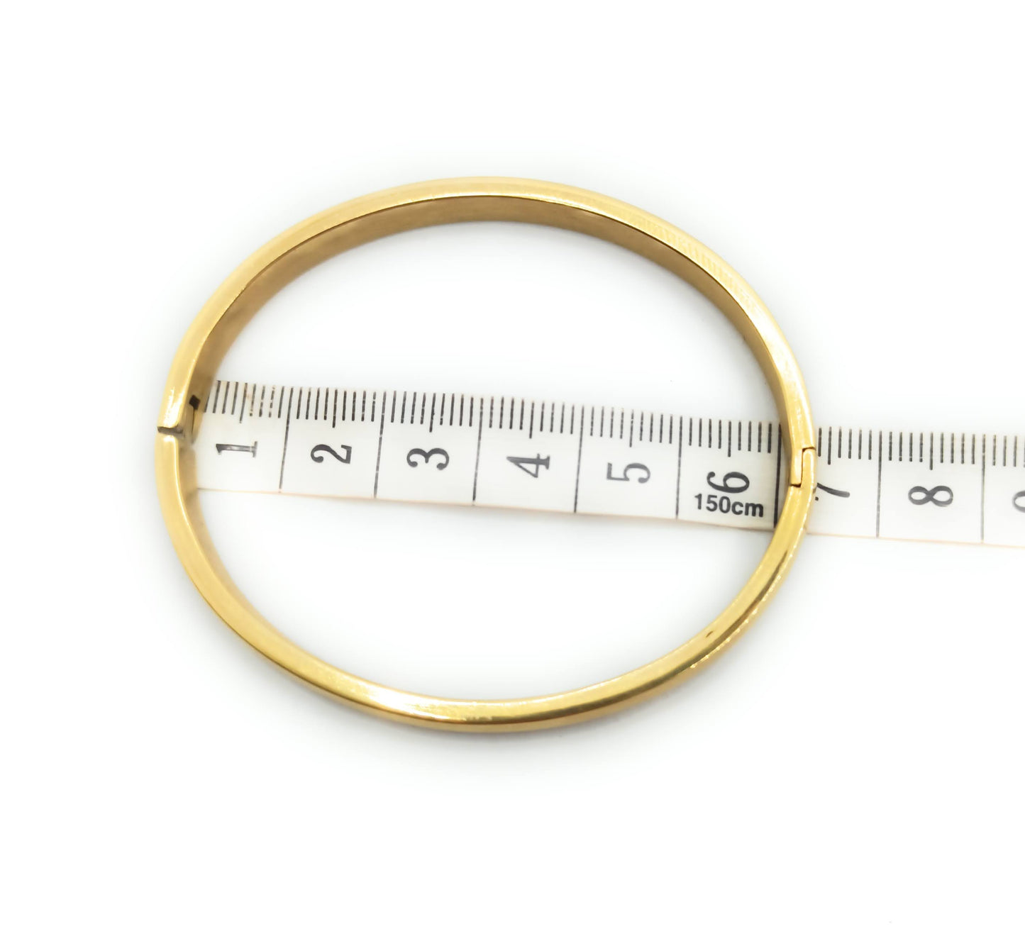 Brazalete Dorado Aro Ovadado Pulsera Rígida · Oro Mate (últimas unidades!)