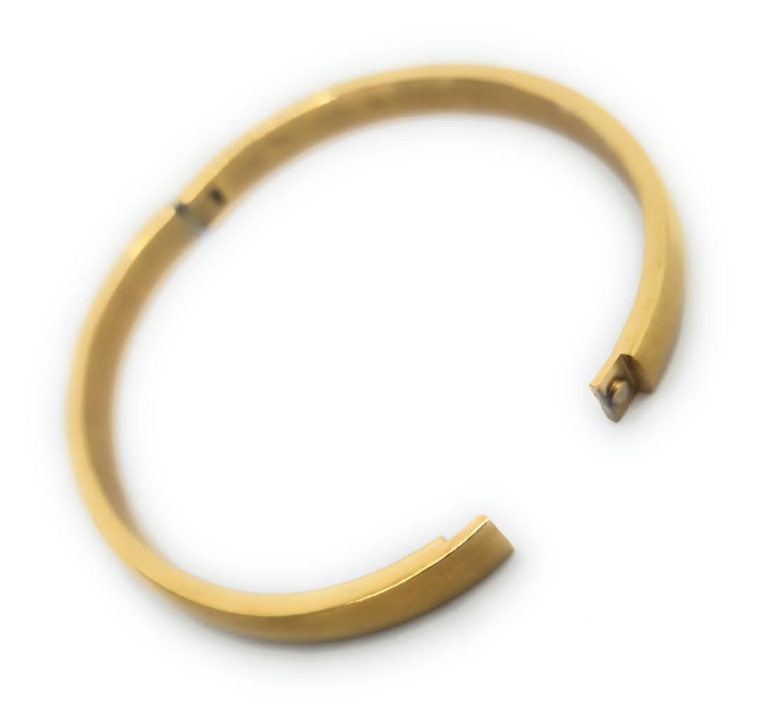 Brazalete Dorado Aro Ovadado Pulsera Rígida · Oro Mate (últimas unidades!)