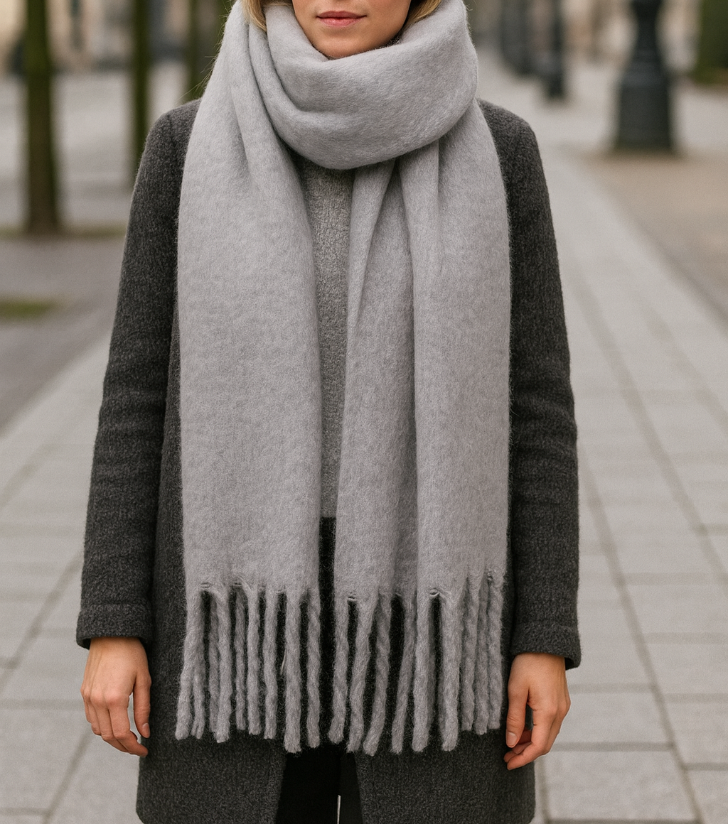 Bufanda Larga XXL · Gris Claro (última unidad!)