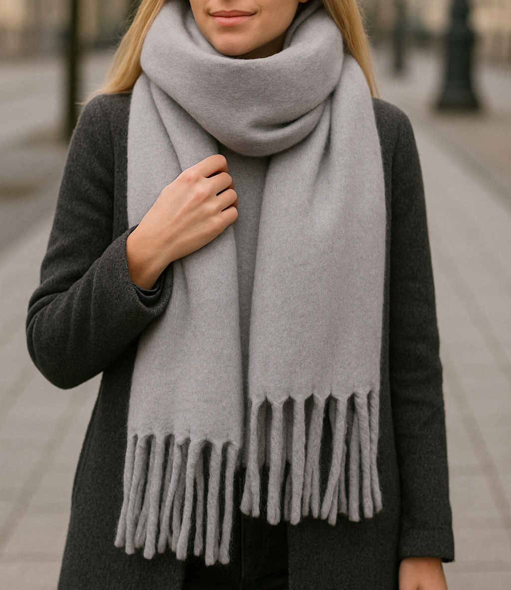 Bufanda Larga XXL · Gris Claro (última unidad!)