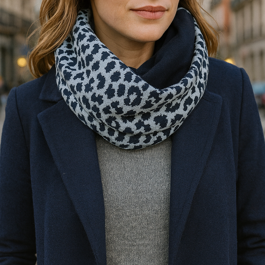 Bufanda Cuello Reversible · Leo/Marino