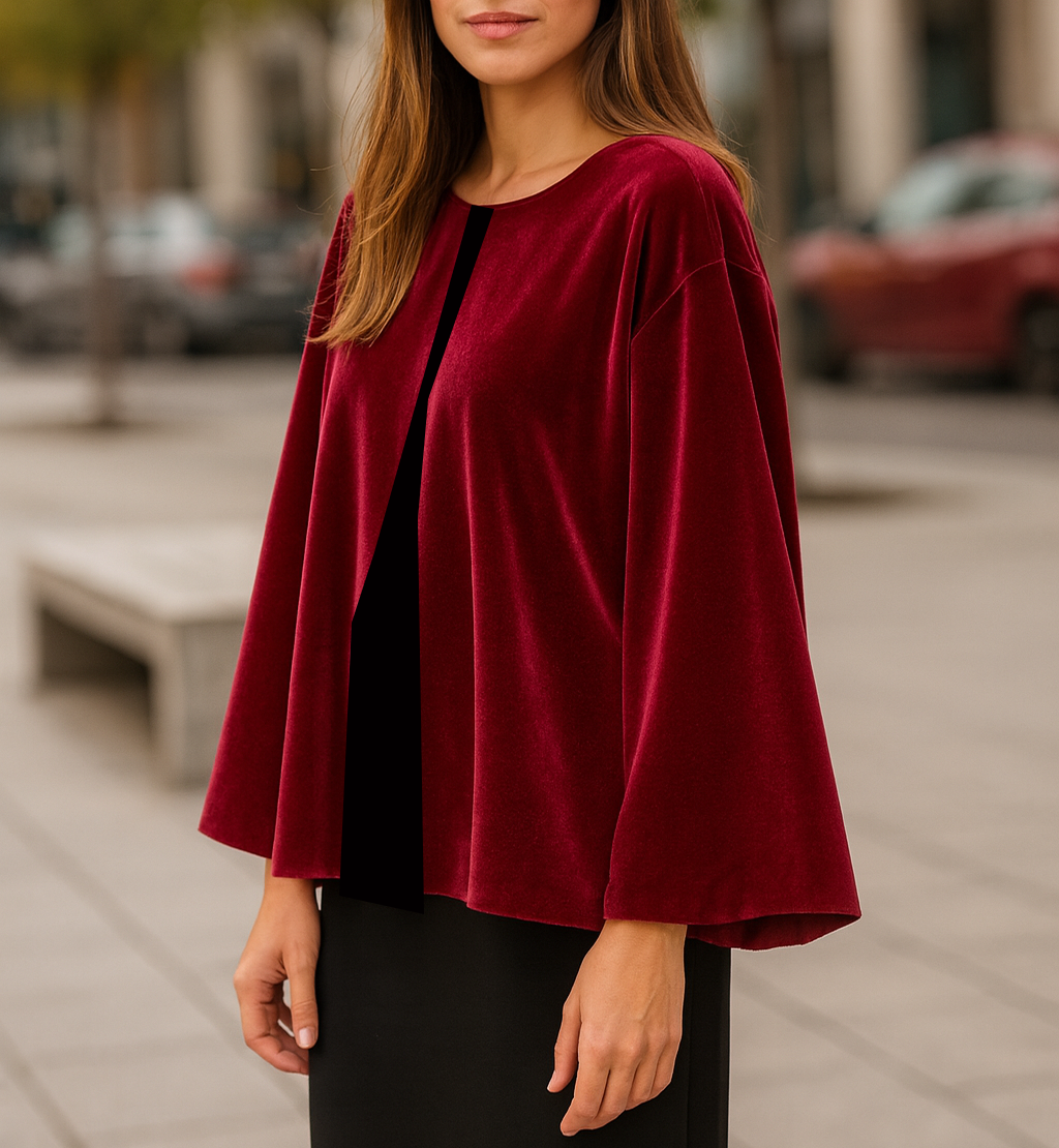 Capa de Terciopelo · Rojo Frambuesa (últimas unidades!)