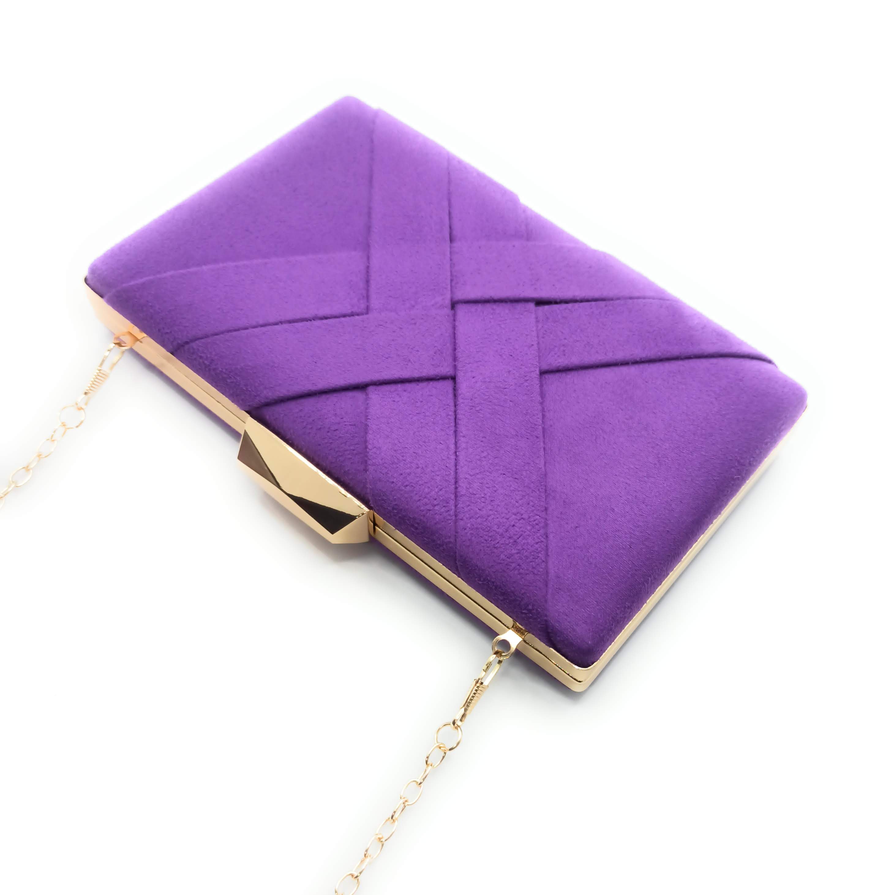 Bolso de mano morado hot sale