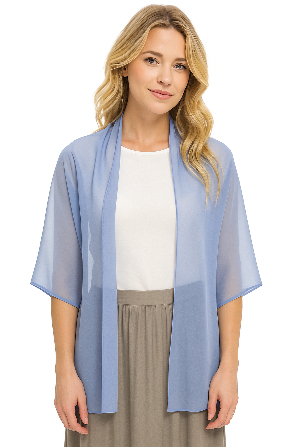 Chal de Chifón – Ligero, Elegante y Hecho en España · Color Azul Cobalto (50x150cm) últimas unidades!