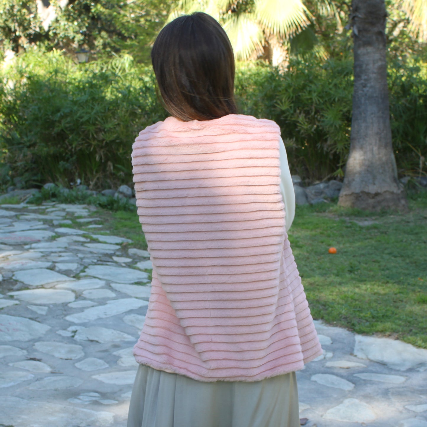 Chaleco de Pelo Sintético de Mujer – Elegante, Suave y de Tendencia · Pelo Sintético Rosa (talla única)