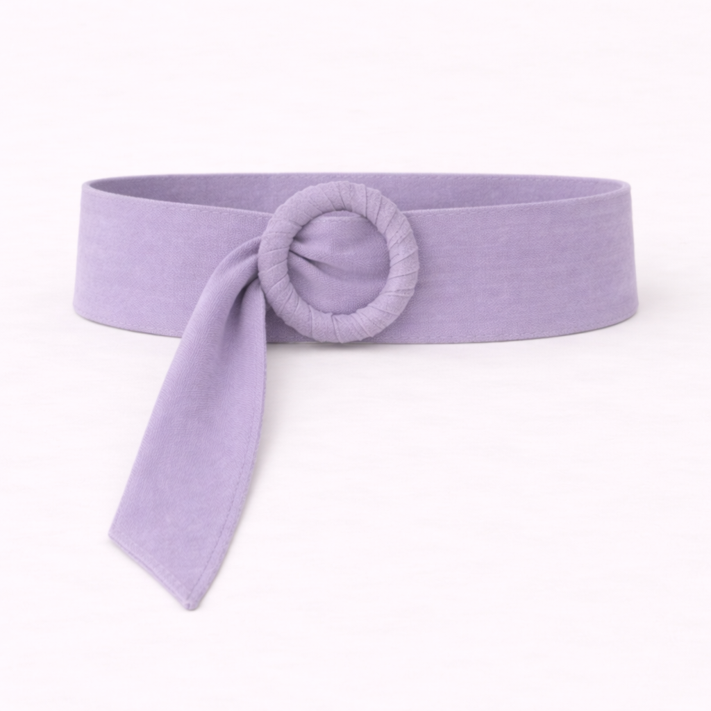 Ceinture ajustable en daim, taille unique convenant du S au XL · Lavande (Dernière pièce !)