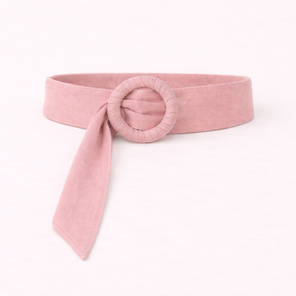 Cinturón de Ante Ajustable, talla única de S a XL · Rosa (última unidad!)