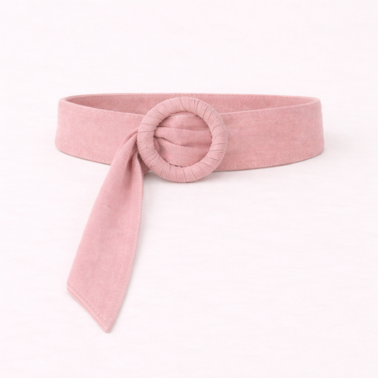 Cinturón de Ante Ajustable, talla única de S a XL · Rosa (última unidad!)