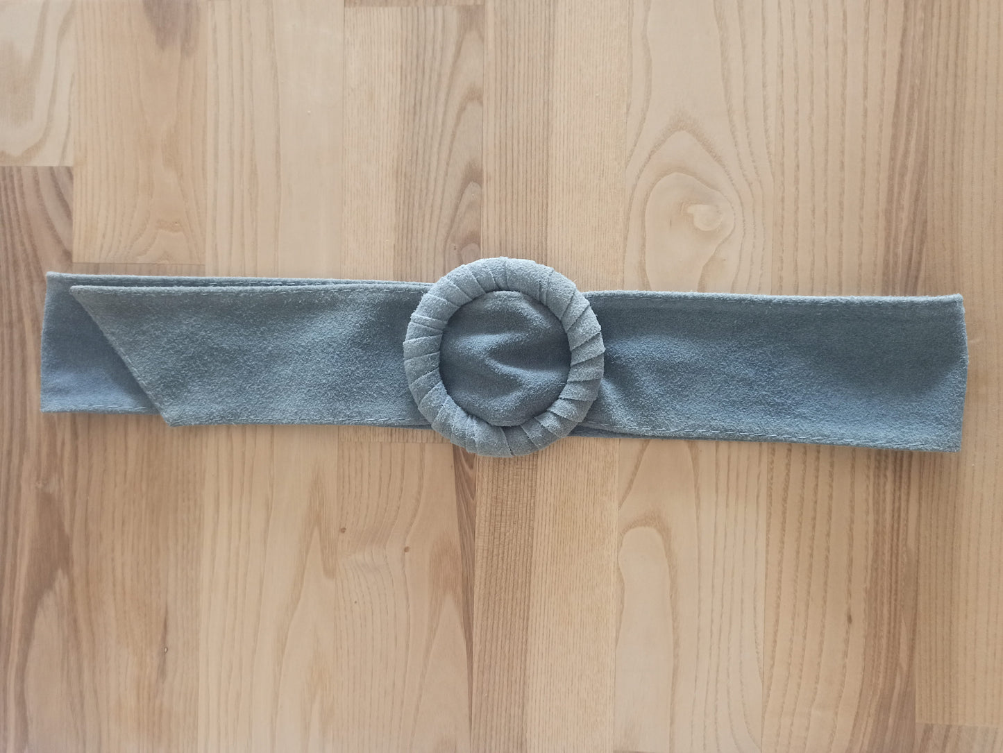 Cinturón de Ante Ajustable, Talla única de S a XL · Azul Cian (última unidad!)