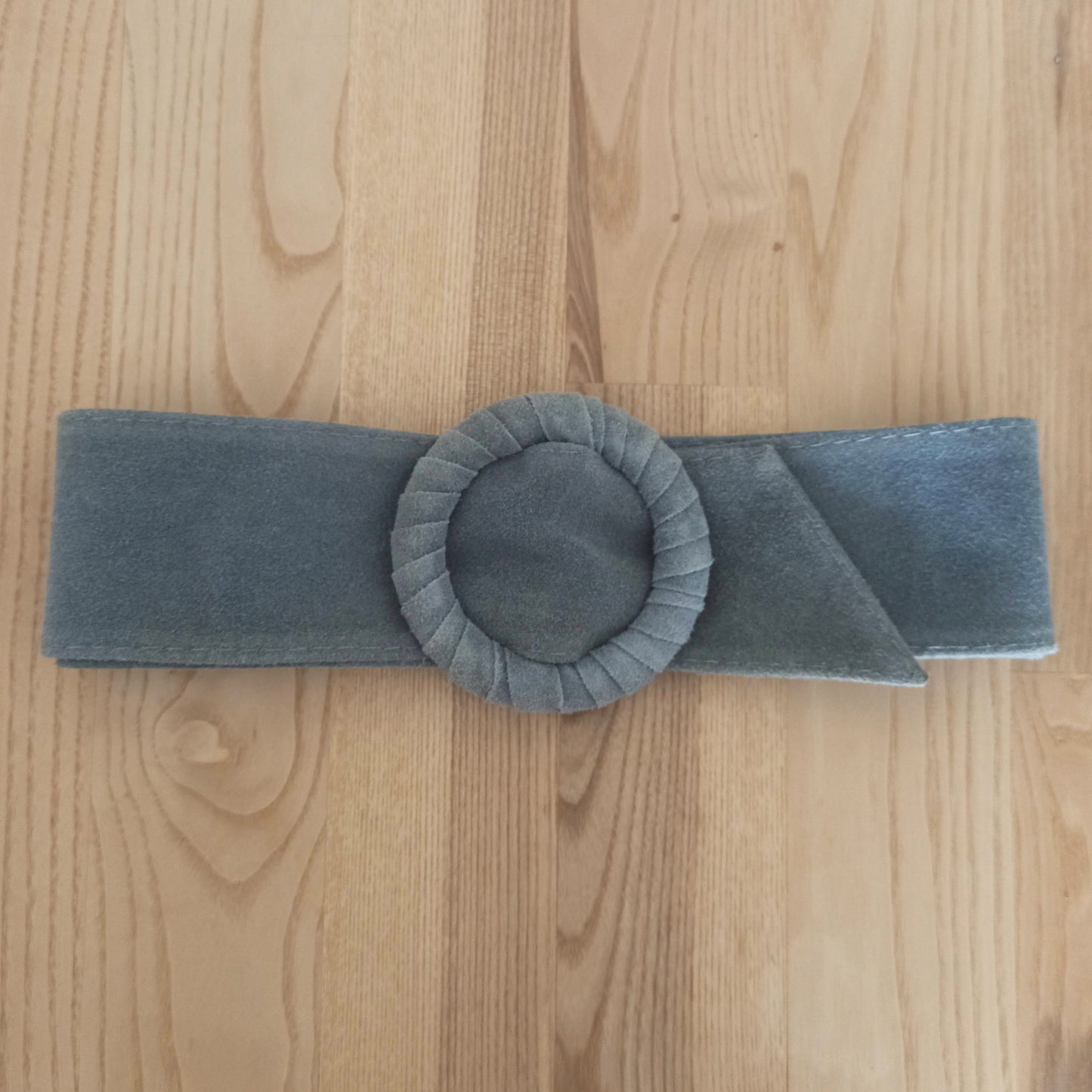 Cinturón de Ante Ajustable, Talla única de S a XL · Azul Cian (última unidad!)