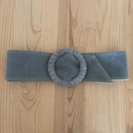 Cinturón de Ante Ajustable, Talla única de S a XL · Azul Cian (última unidad!)