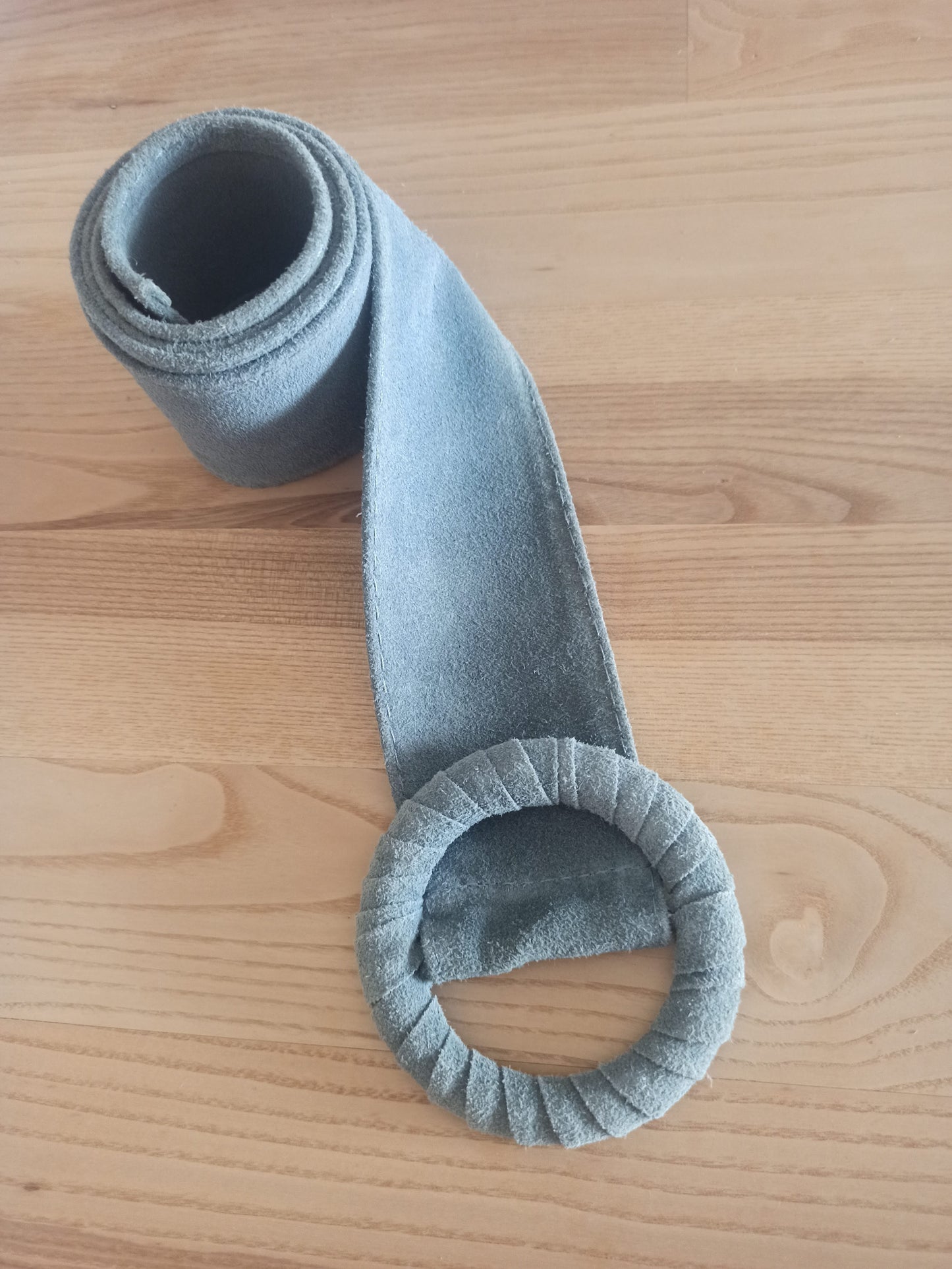 Cinturón de Ante Ajustable, Talla única de S a XL · Azul Cian (última unidad!)