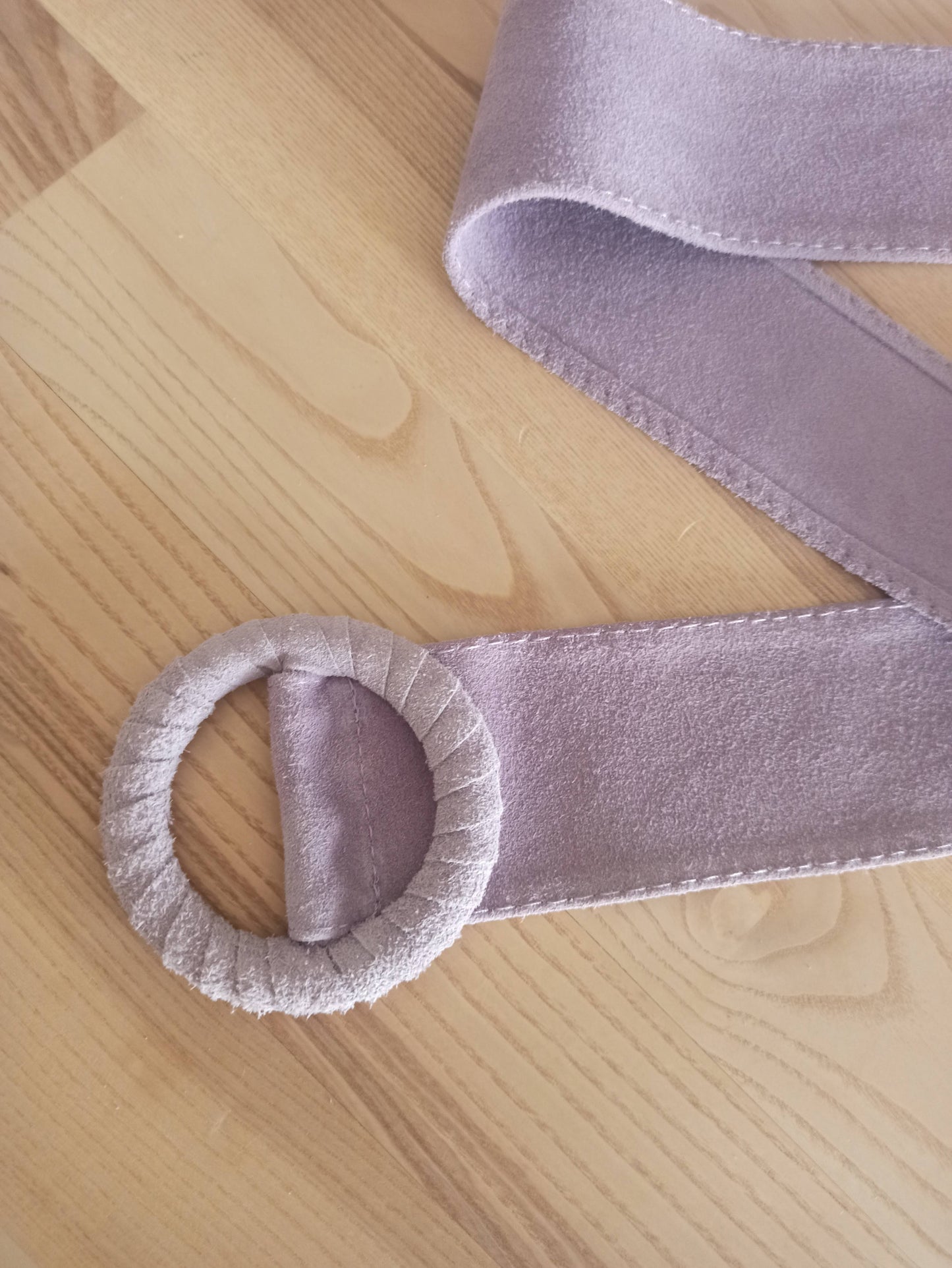 Cinturón de Ante Ajustable, Talla única de S a XL · Lavanda (última unidad!)