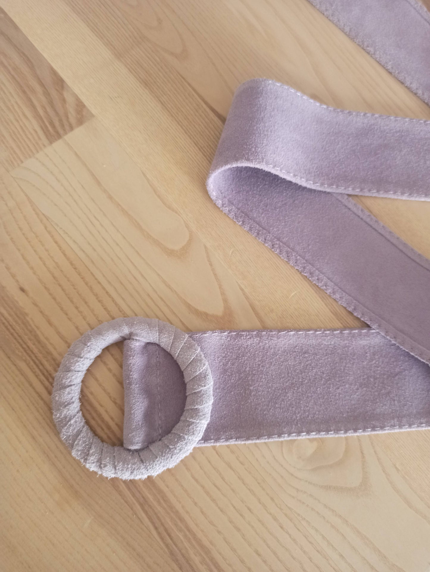 Cinturón de Ante Ajustable, Talla única de S a XL · Lavanda (última unidad!)