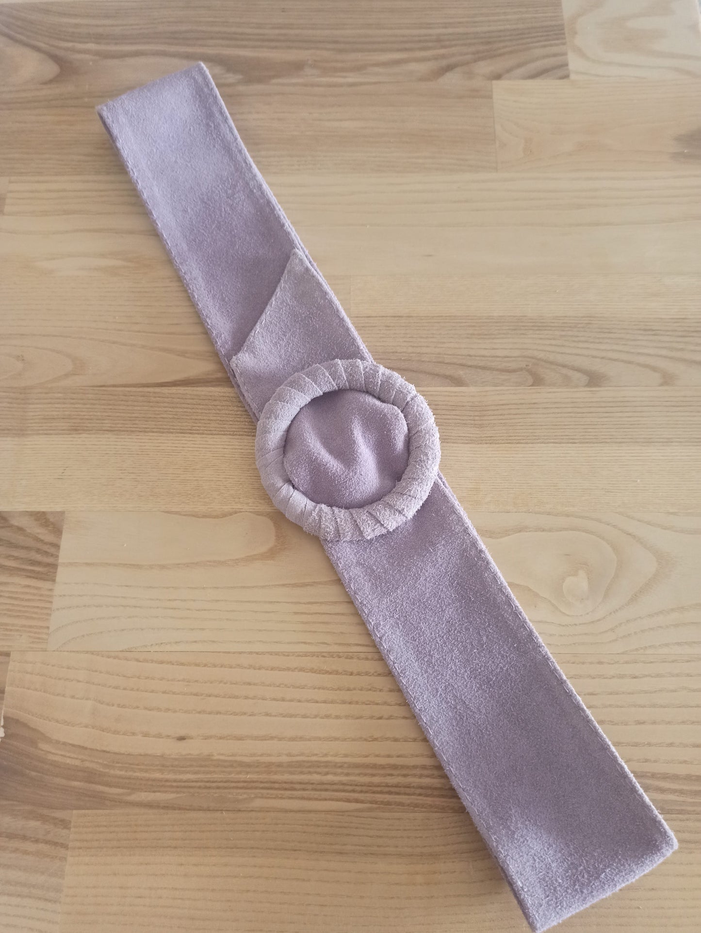 Cinturón de Ante Ajustable, Talla única de S a XL · Lavanda (última unidad!)
