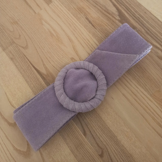Cinturón de Ante Ajustable, Talla única de S a XL · Lavanda (última unidad!)