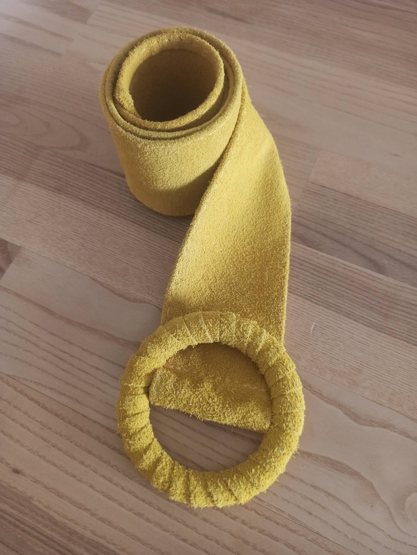 Cinturón de Ante Ajustable, Talla única de S a XL · Mostaza (última unidad!)