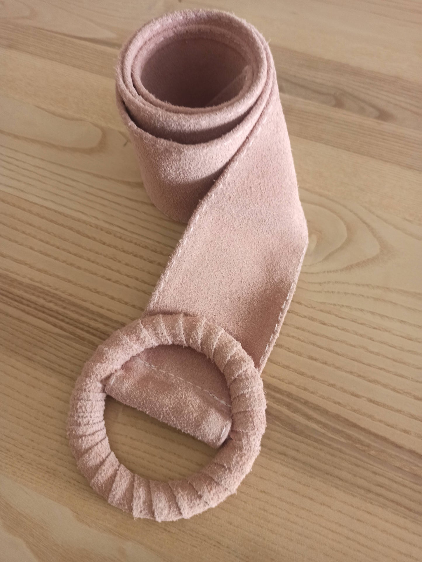 Cinturón de Ante Ajustable, talla única de S a XL · Rosa (última unidad!)