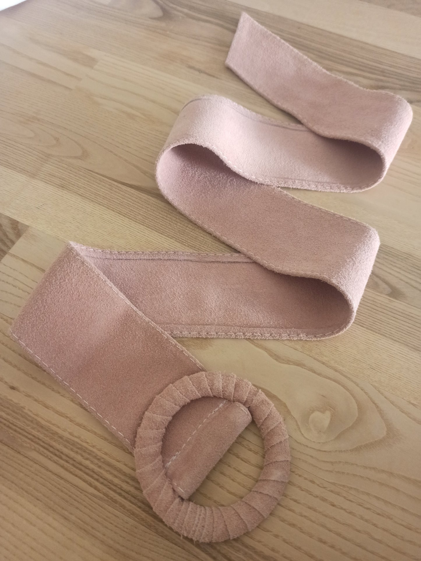 Cinturón de Ante Ajustable, talla única de S a XL · Rosa (última unidad!)