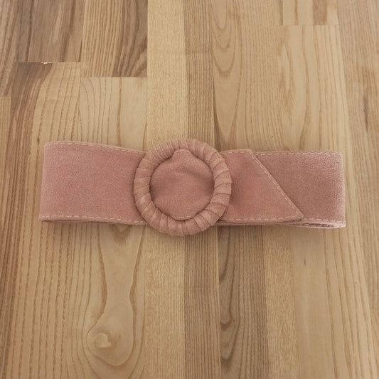 Cinturón de Ante Ajustable, talla única de S a XL · Rosa (última unidad!)