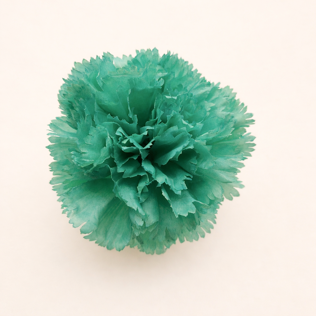 Œillet XL, grande fleur flamenco, ornement de cheveux pour femme · Aigue-marine Ø13 cm