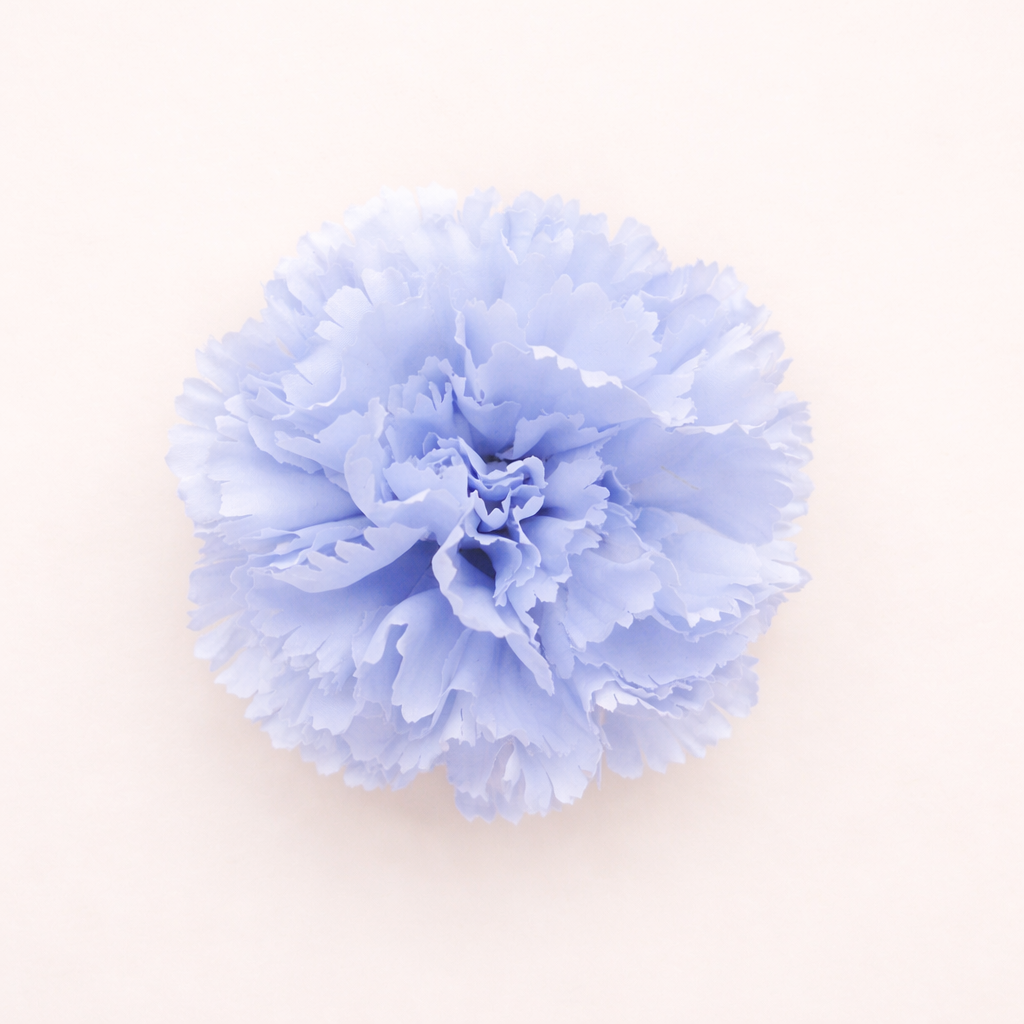 Œillet XL, grande fleur de flamenco, ornement de cheveux pour femme · Bleu cobalt Ø13 cm