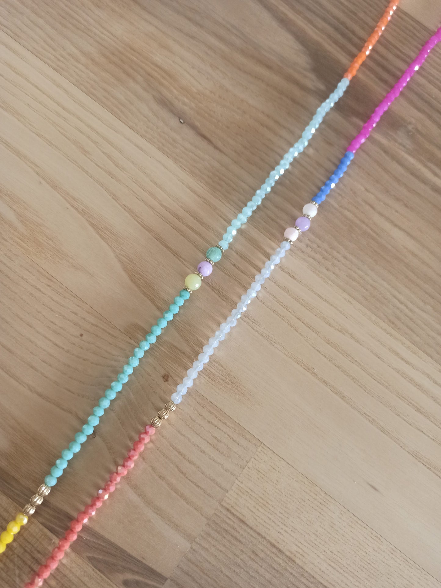 Collar largo de Cristal con Colgante de Pez dorado – Edición exclusiva Multicolor