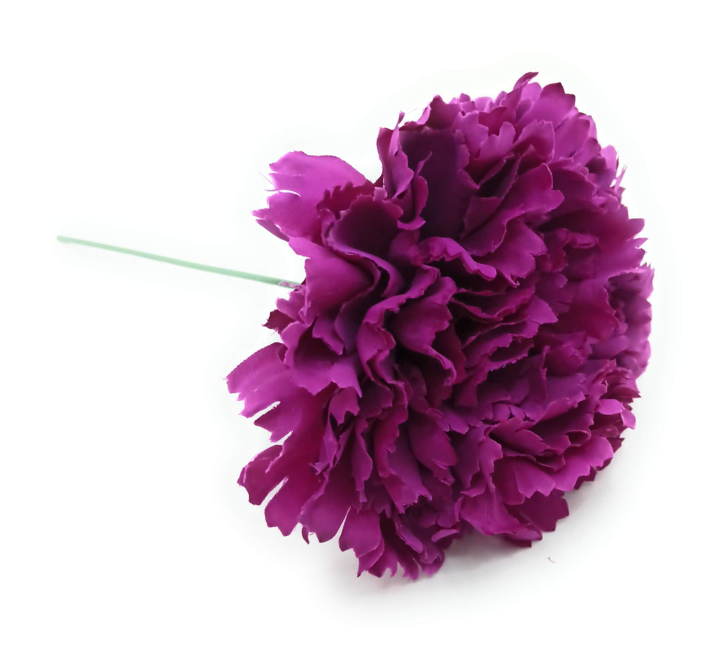 Clavel XL Flor Flamenca Grande Adorno Pelo Mujer · Violeta Oscuro Ø13cm