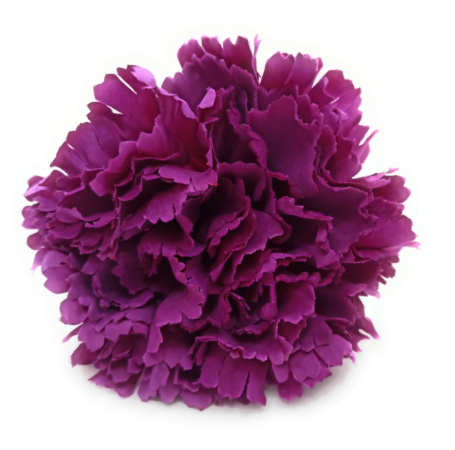 Clavel XL Flor Flamenca Grande Adorno Pelo Mujer · Violeta Oscuro Ø13cm