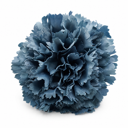 Clavel XL Flor Flamenca Grande Adorno Pelo Mujer · Azul Humo Ø13cm